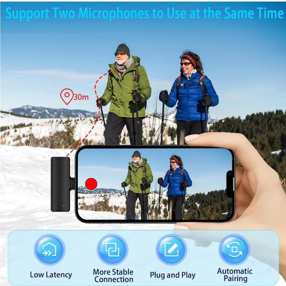 2 wireless microphones